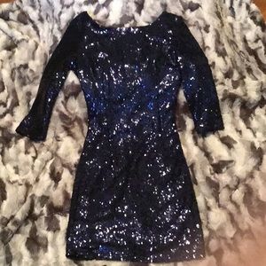 Sequined cocktail dress